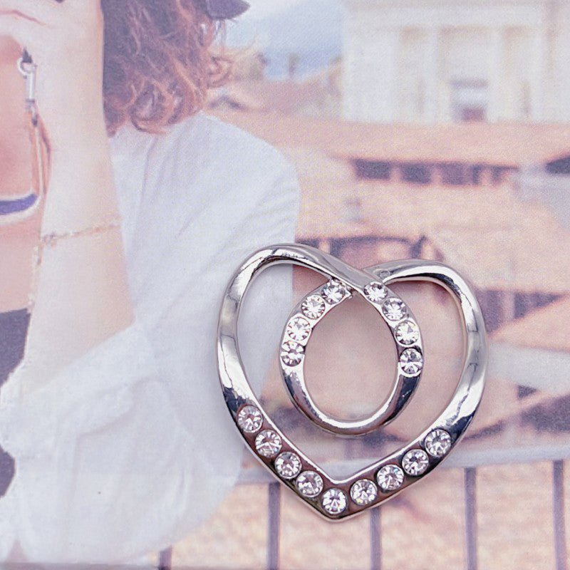 Fashion Silk Scarf Brooch Buckle