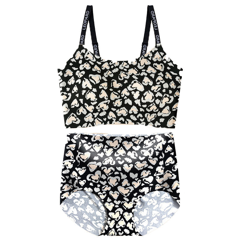 🍂Autumn Promotion 41%💕Women's Seamless Leopard Bra & Panty Set