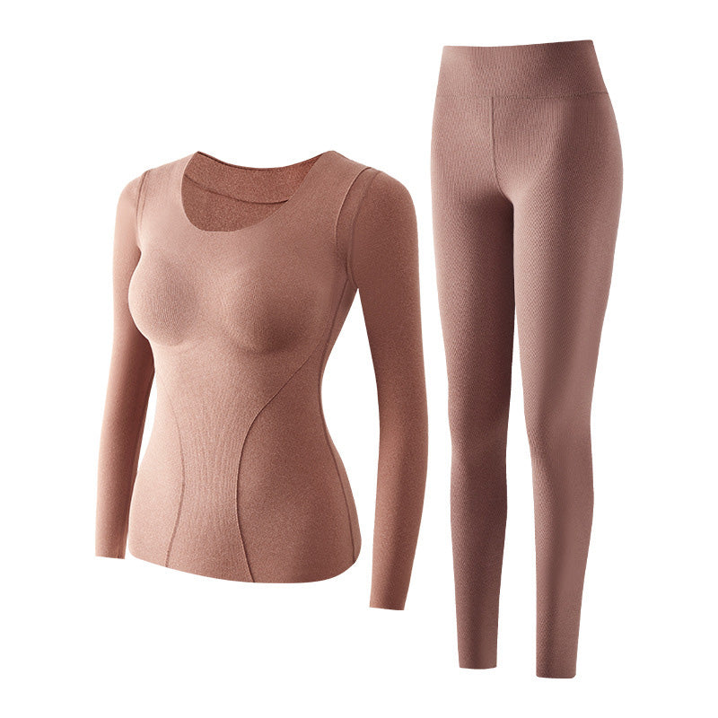 🍂Autumn Promotion 50%💕Women's Thermal Underwear Set with Shelf Bra