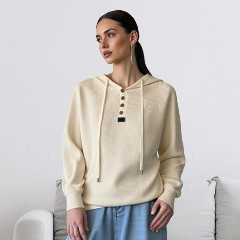 🍂Autumn Promotion 50%💕Women’s Stylish Long Sleeve Hooded Knit Top