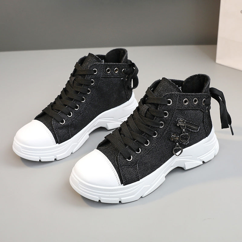 🍂Autumn Promotion 50%💕Women's Casual Chunky-Soled Canvas Shoes
