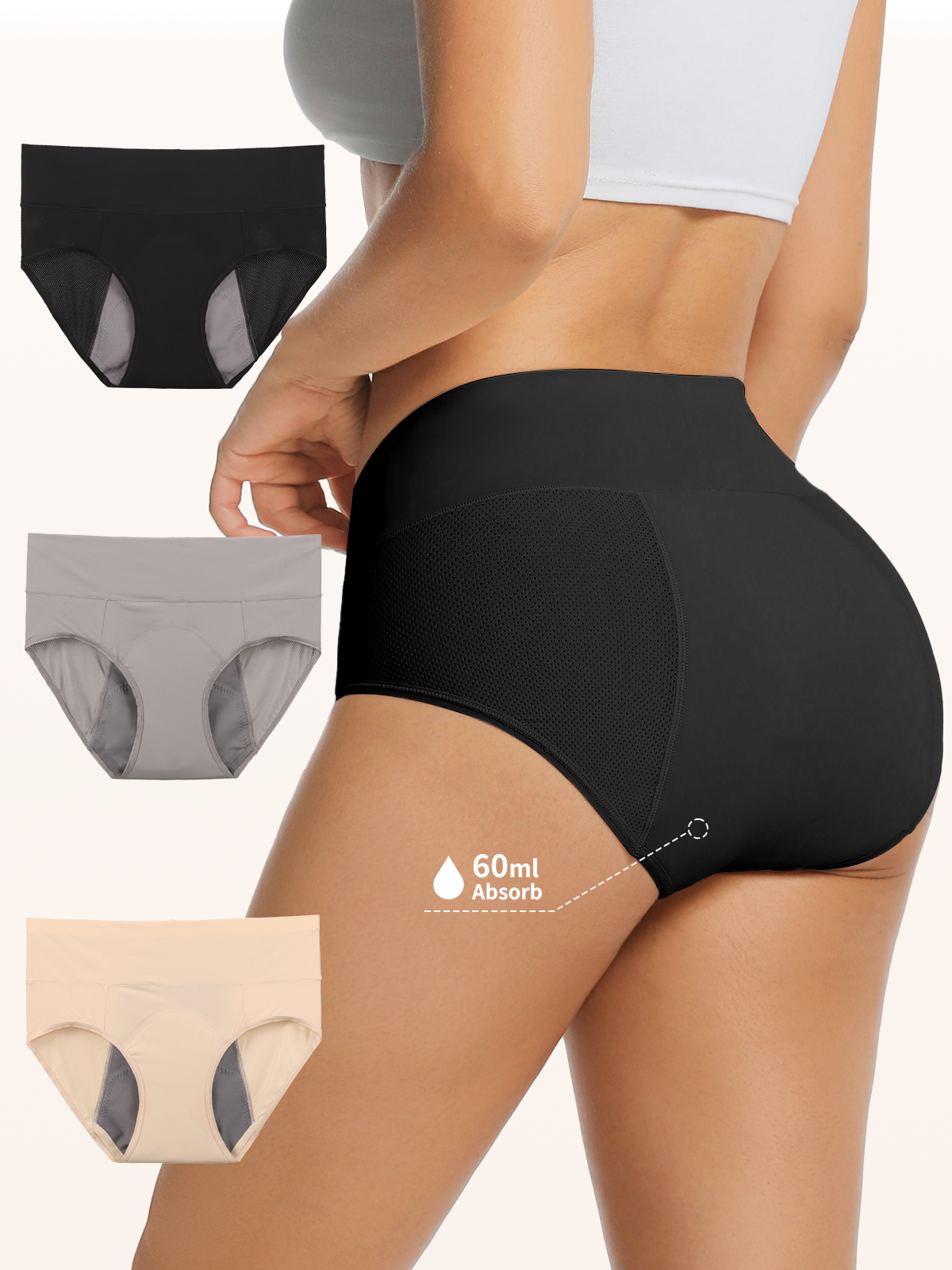 LOSWIE®Women's High-Absorbency ZeroLeak Panties