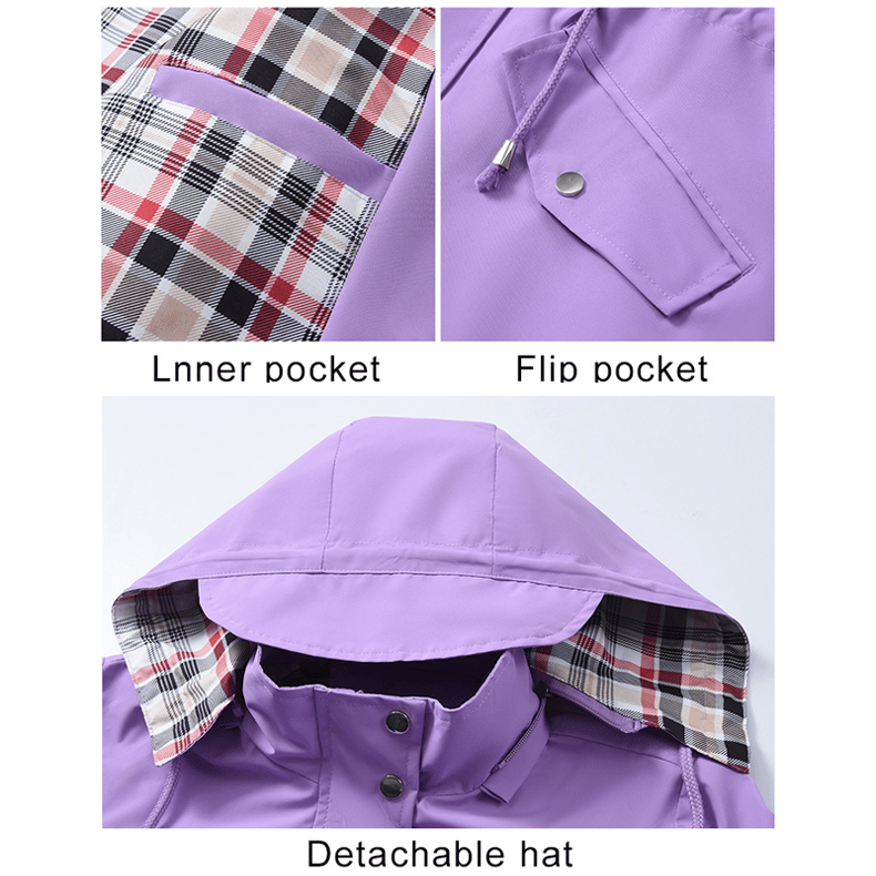 🍂Autumn Hot Sale 55%💗🧥Ultimate Plaid Waterproof Jacket for Women🍃