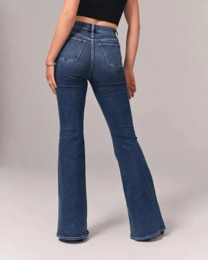 💥Hot Sale 50% OFF💥🔥Tummy Control  Ultra High Rise Stretch Flare Jean👖