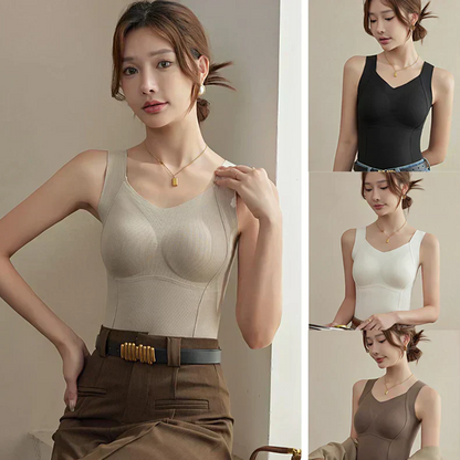 🔥Hot Sale🔥Thickened Warm Tank Top with Shelf Bra