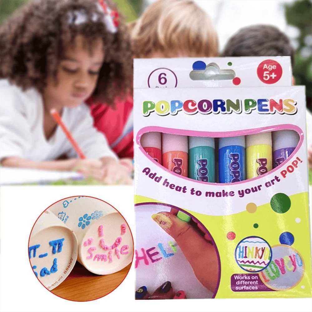 🎁🔮Magic Pen – Draw 3D with one stroke!🎄 DIY Bubble Popcorn Drawing Pens& Buy 1 Get 1 Free 🔥