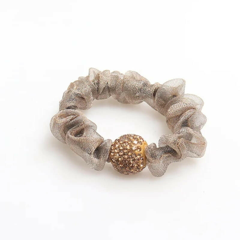 🌟Elegant Rhinestone Mesh Hair Ties💕