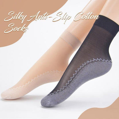 🎁Hot Sale 49% OFF⏳Silky Anti-Slip Cotton Socks