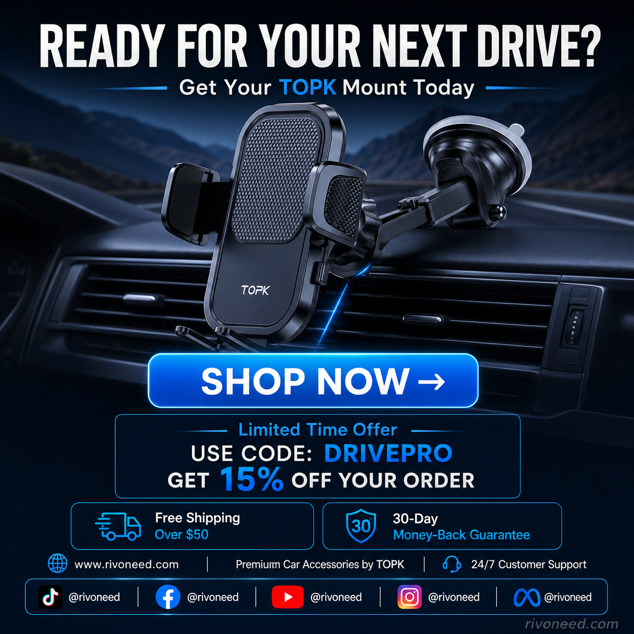 🚗📱 Your Phone Stays Put—No Matter How Rough the Road Gets!