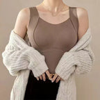💃2025 New 50%OFF✨Thickened Warm Tank Top with Lined Bra