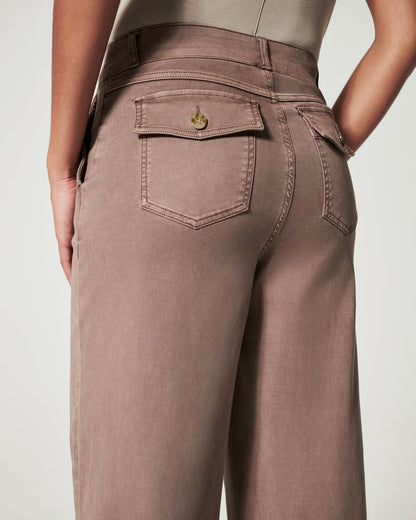 🍂Autumn Promotion 40%💕Stretch Twill Cropped Wide Leg Pants | High Waist | Loose & Comfortable