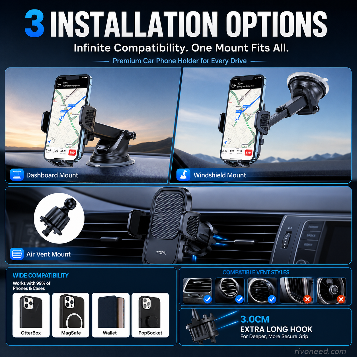 🚗📱 Your Phone Stays Put—No Matter How Rough the Road Gets!