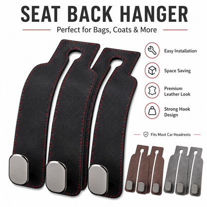 LAST DAY - BUY MORE GET MORE FREE 🧥Seat Back Hanger – Perfect for Bags, Coats & More