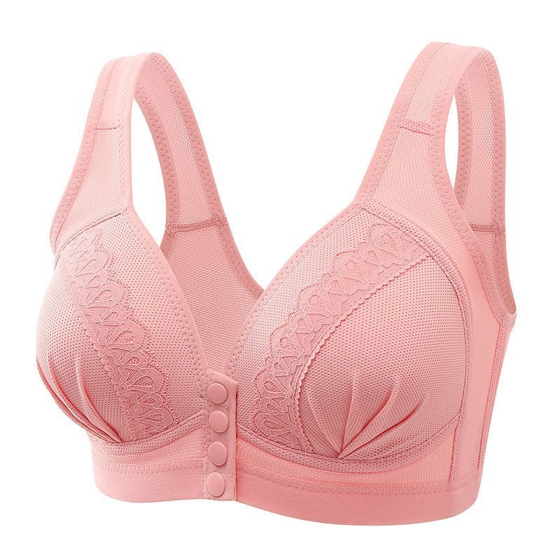 2025 Front Button Breathable Skin-Friendly Cotton Bra