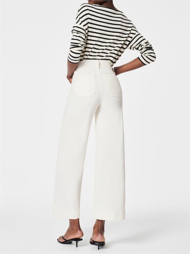 🍂Autumn Promotion 49%💕Tummy Control Cropped Wide-Leg Jeans