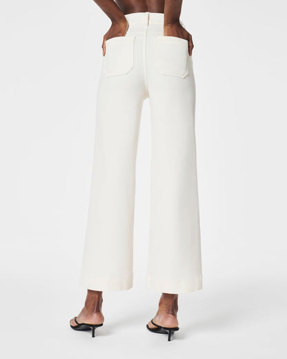 🍂Autumn Promotion 49%💕Tummy Control Cropped Wide-Leg Jeans