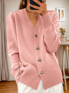 🍂Autumn New Arrivals🌸Women's Casual Autumn Plain Yarn Buttoned Cardigan