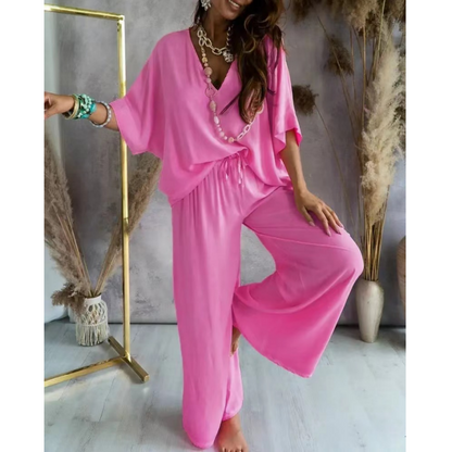 Women’s Casual Loose Solid Color Suit