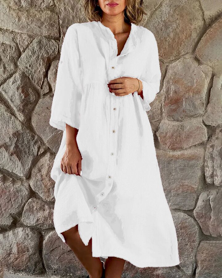 🌸Spring Specials🌸 Women's Loose Cotton Shirt Dress