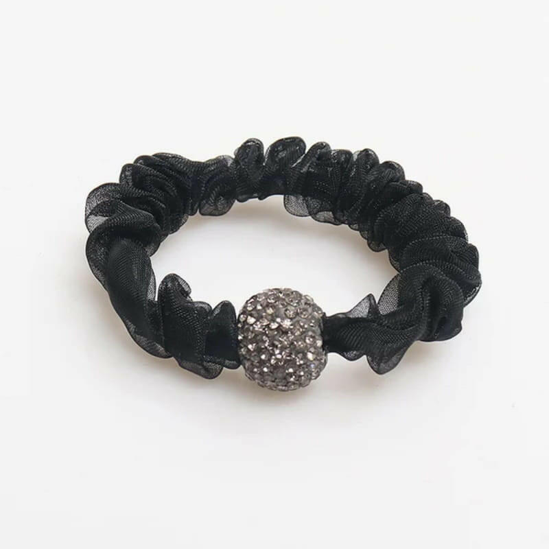 🌟Elegant Rhinestone Mesh Hair Ties💕