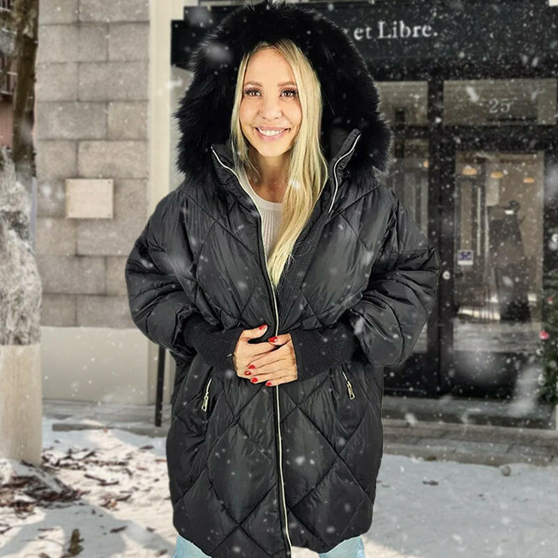 ❄️Winter Sales❄️Women's Mid-length Parka Coat with Knit Sleeves ✈️Free shipping✈️