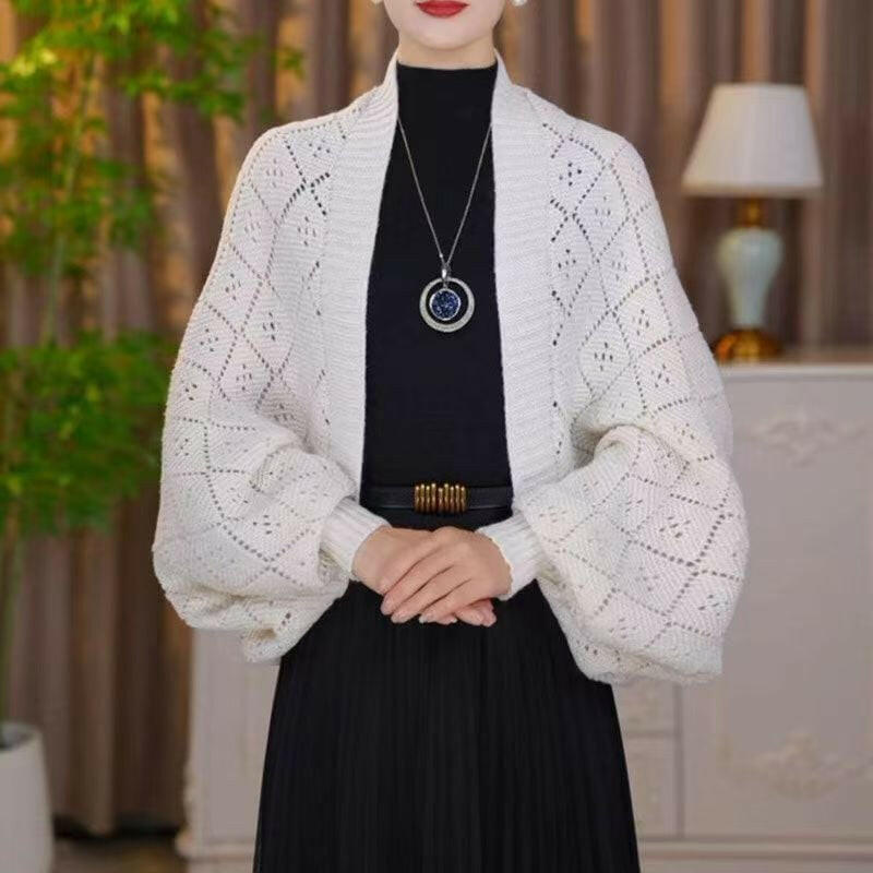 🔥Hollow Out Knitted Shawl Coat