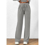 🍂Autumn Promotion 50%💕Asymmetrical Long-Sleeve T-Shirt & Wide-Leg Pants Set