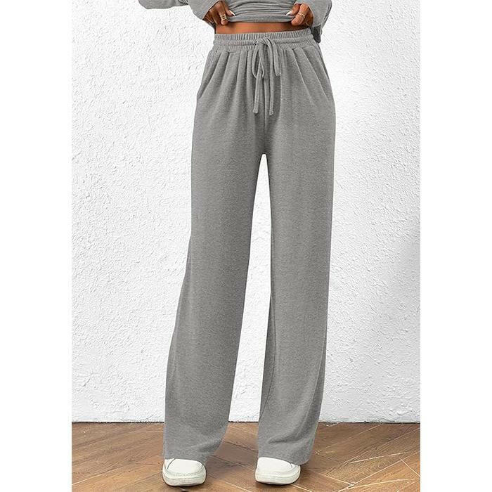 🍂Autumn Promotion 50%💕Asymmetrical Long-Sleeve T-Shirt & Wide-Leg Pants Set