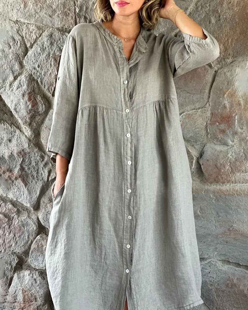 🌸Spring Specials🌸 Women's Loose Cotton Shirt Dress