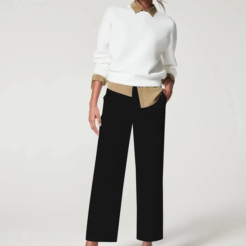🍂Autumn Promotion 40%💕Stretch Twill Cropped Wide Leg Pants | High Waist | Loose & Comfortable