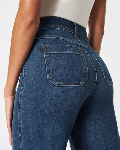 🍂Autumn Promotion 49%💕Tummy Control Cropped Wide-Leg Jeans