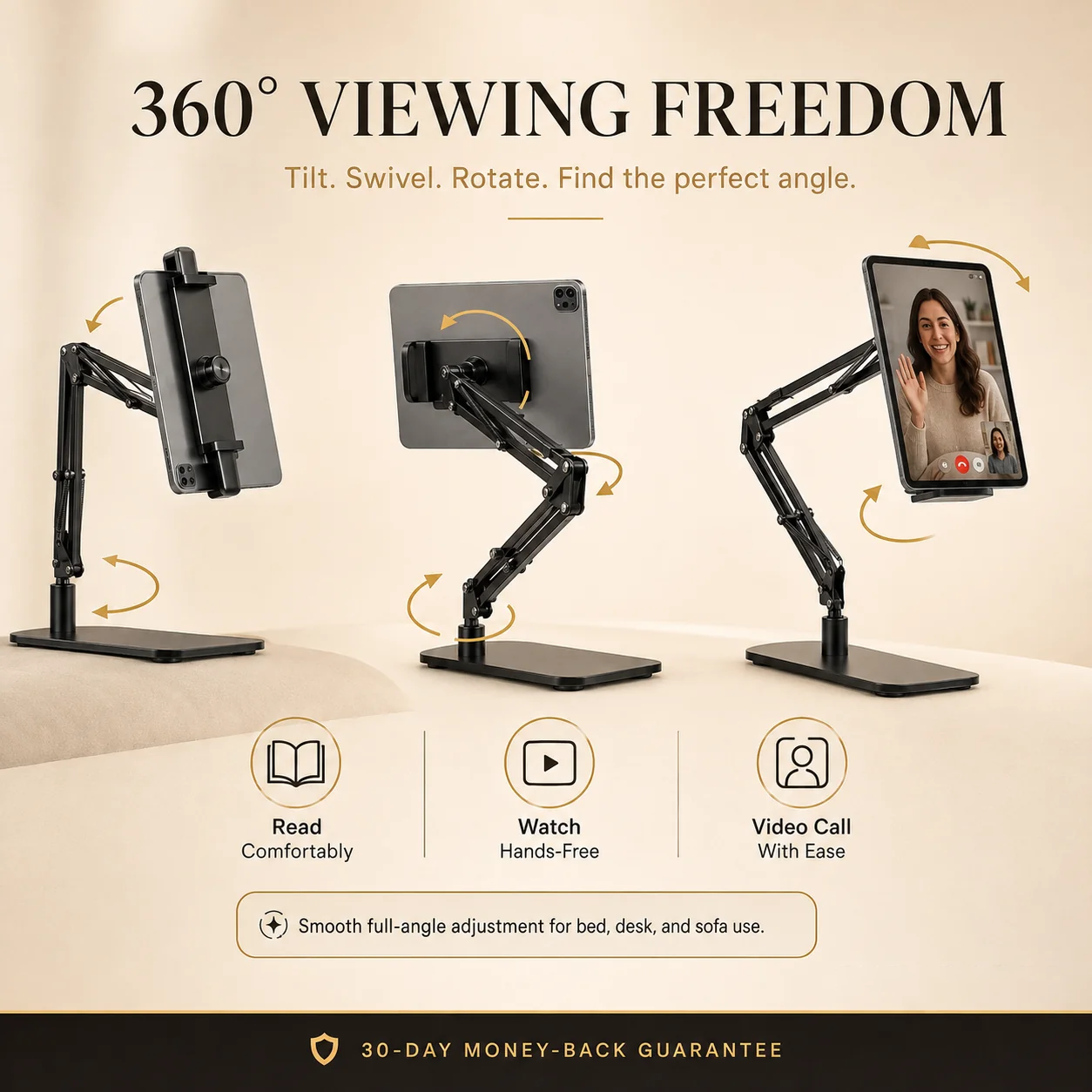 ⏳🔥LIMITED-TIME 50% OFF! ⏰Hidden Bedside Retractable Phone & Tablet Holder🛏️