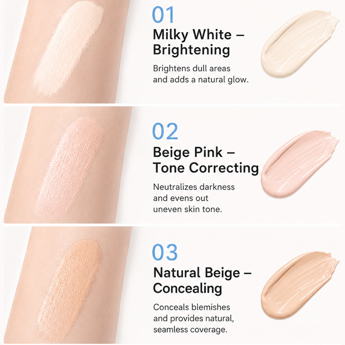 🔥Buy more Get more Free！！！🔥 24H Full-Coverage Concealer Pen – Lightweight & Blendable Formula