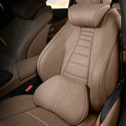 🚗💤 Relieve Driving Fatigue! Universal Memory Foam Car Headrest Neck Pillow, Ergonomic Support Auto Neck Cushion for Long Road Trips