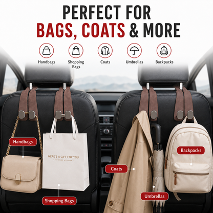LAST DAY - BUY MORE GET MORE FREE 🧥Seat Back Hanger – Perfect for Bags, Coats & More