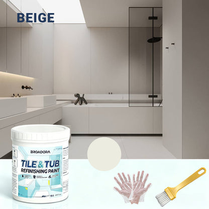 🥳2026 HOT SALE🥳🛁🎨 50% OFF! Tile & Tub Refinishing Paint Kit – Waterproof, anti‑slip finish. Covers stains & cracks. Easy DIY, no pro needed. ✨🛡️