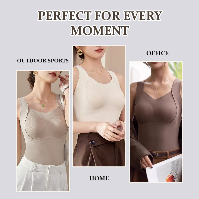 🔥Hot Sale🔥Thickened Warm Tank Top with Shelf Bra