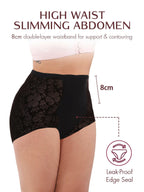 LOSWIE® Lace Patchwork Shaping ZeroLeak Period Panties