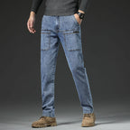 🍂Autumn Sale - 50% Off!💕Comfortable Multi-Pocket High Durable Cargo Jeans👖