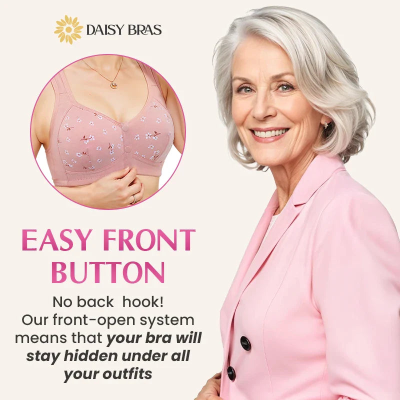 🌹Buy 1 Get 2 Free🌹Daisy Bra – LAST DAY SALE 50% OFF – Comfortable & Convenient Front Button Bra