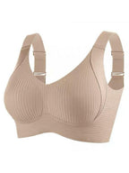 💕Women's Ribbed Push Up Adjustable Wireless Bra
