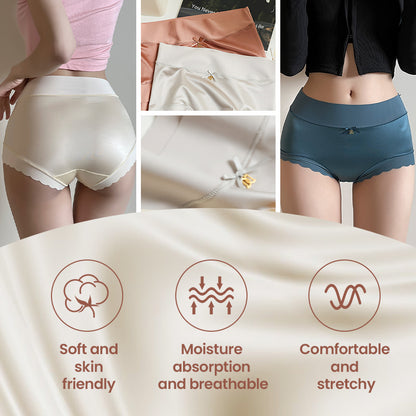 LOSWIE®🌸Satin ice Silk Seamless Tummy Control Panties🌸