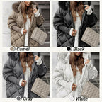 ❄️Winter Sales❄️Women's Mid-length Parka Coat with Knit Sleeves ✈️Free shipping✈️