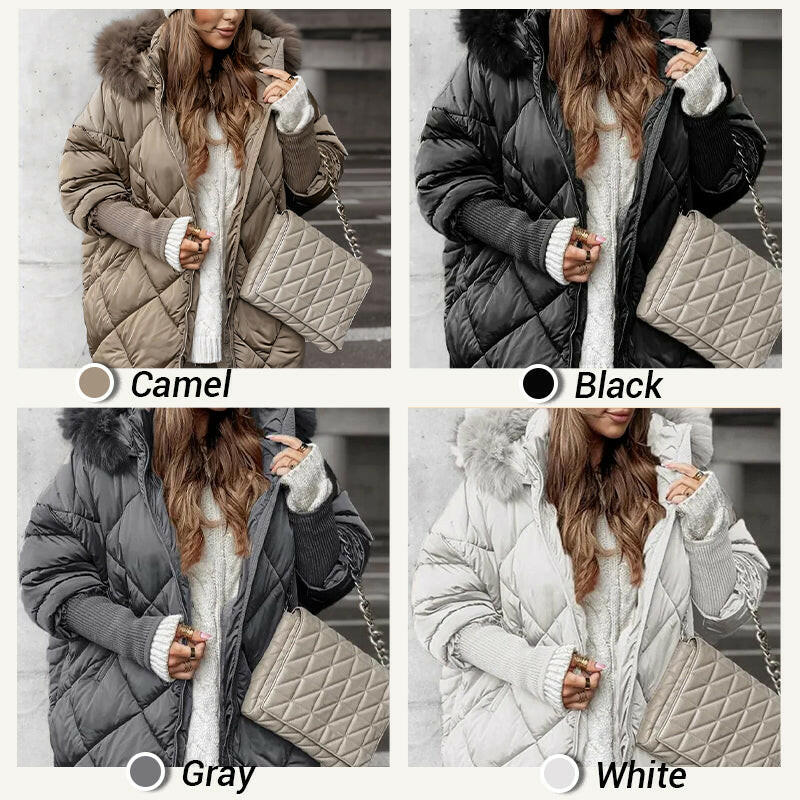 ❄️Winter Sales❄️Women's Mid-length Parka Coat with Knit Sleeves ✈️Free shipping✈️