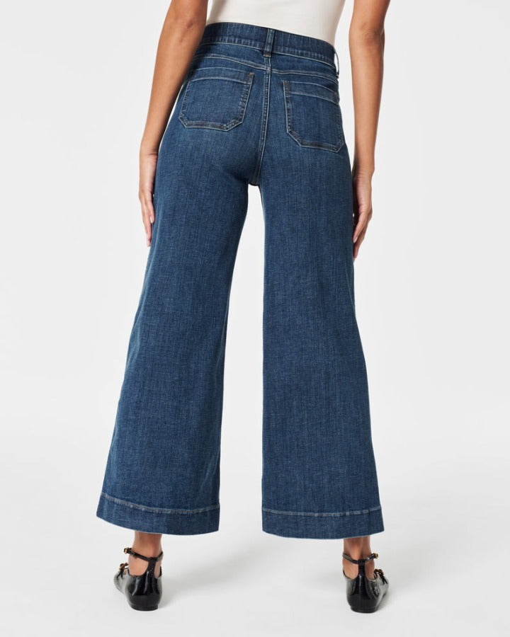 🍂Autumn Promotion 49%💕Tummy Control Cropped Wide-Leg Jeans