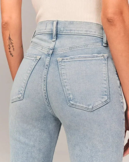 💥Hot Sale 50% OFF💥🔥Tummy Control  Ultra High Rise Stretch Flare Jean👖