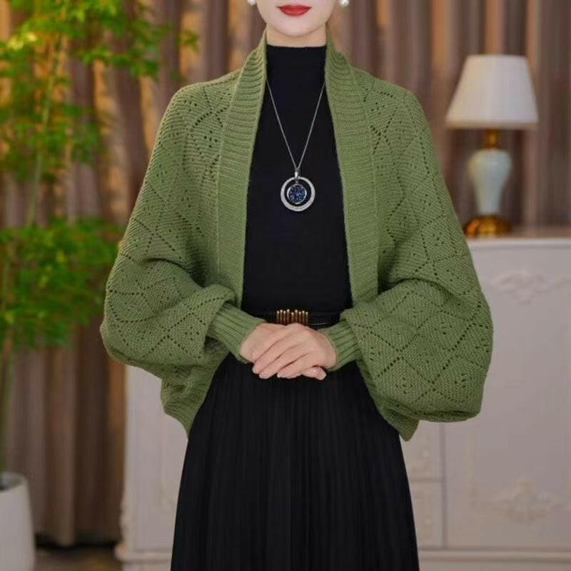 🔥Hollow Out Knitted Shawl Coat