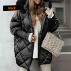 ❄️Winter Sales❄️Women's Mid-length Parka Coat with Knit Sleeves ✈️Free shipping✈️