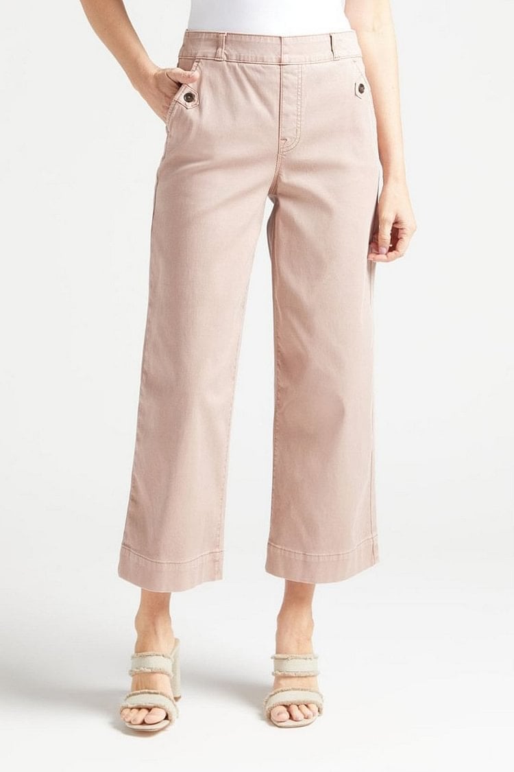 🍂Autumn Promotion 40%💕Stretch Twill Cropped Wide Leg Pants | High Waist | Loose & Comfortable