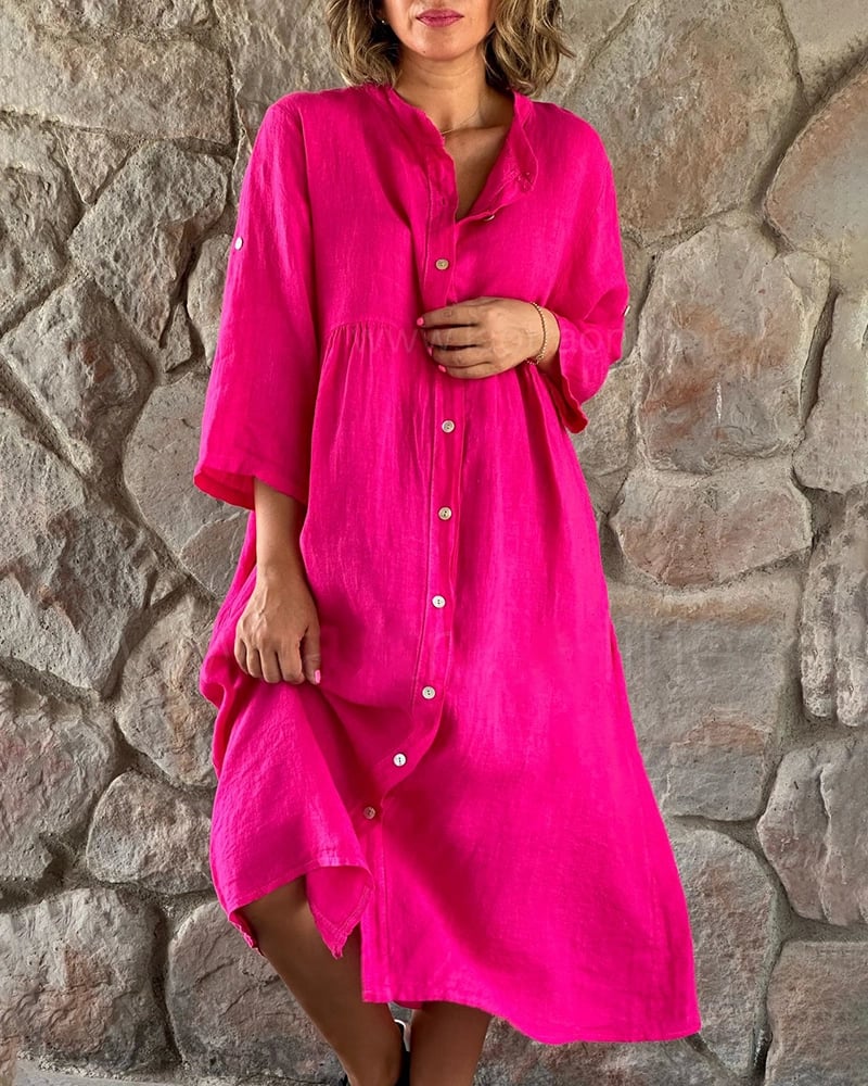 🌸Spring Specials🌸 Women's Loose Cotton Shirt Dress